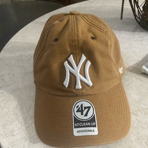 Cathartt tan NY baseball hat